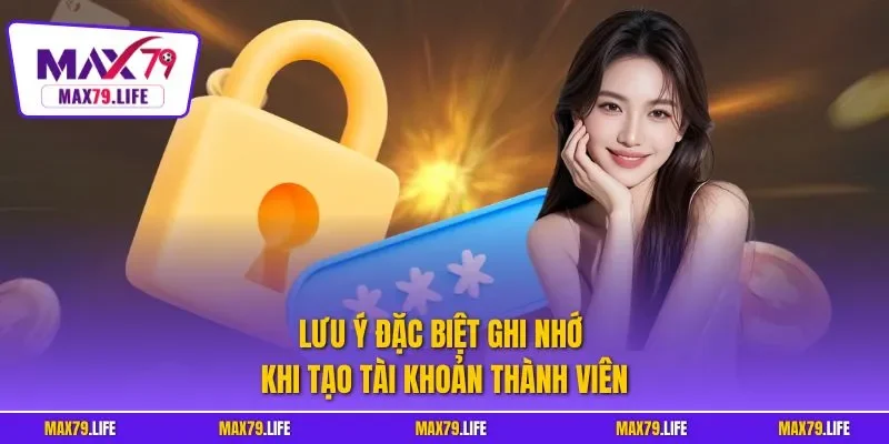 Lưu ý đặc biệt ghi nhớ khi tạo tài khoản thành viên